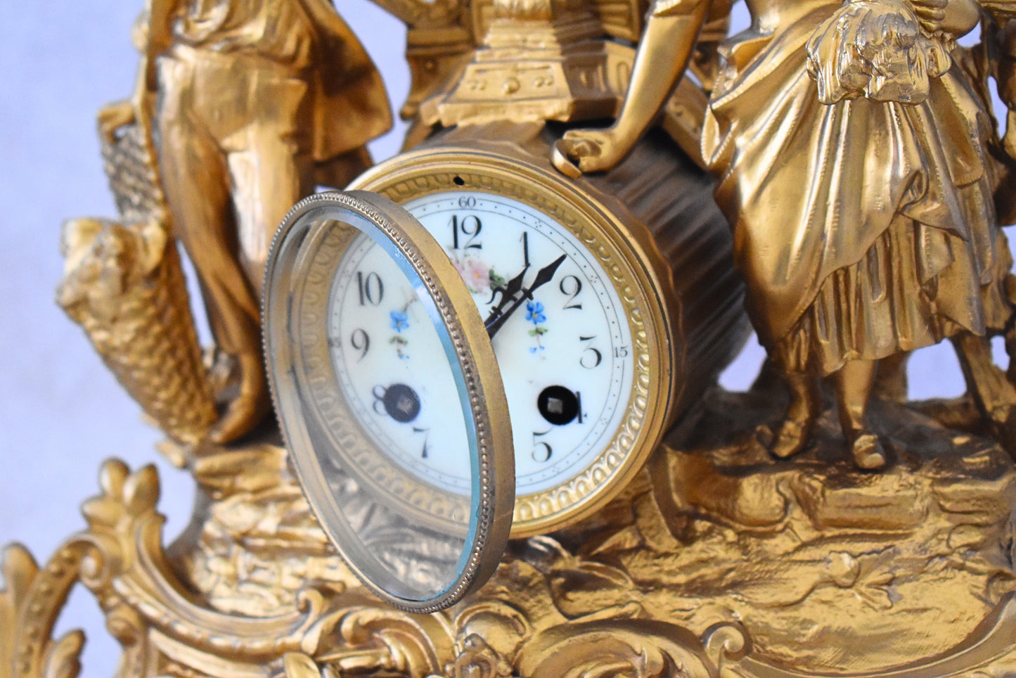Antique French Mantel Clock – “Allégories des Vendanges et Moissons” by Magnin & MV