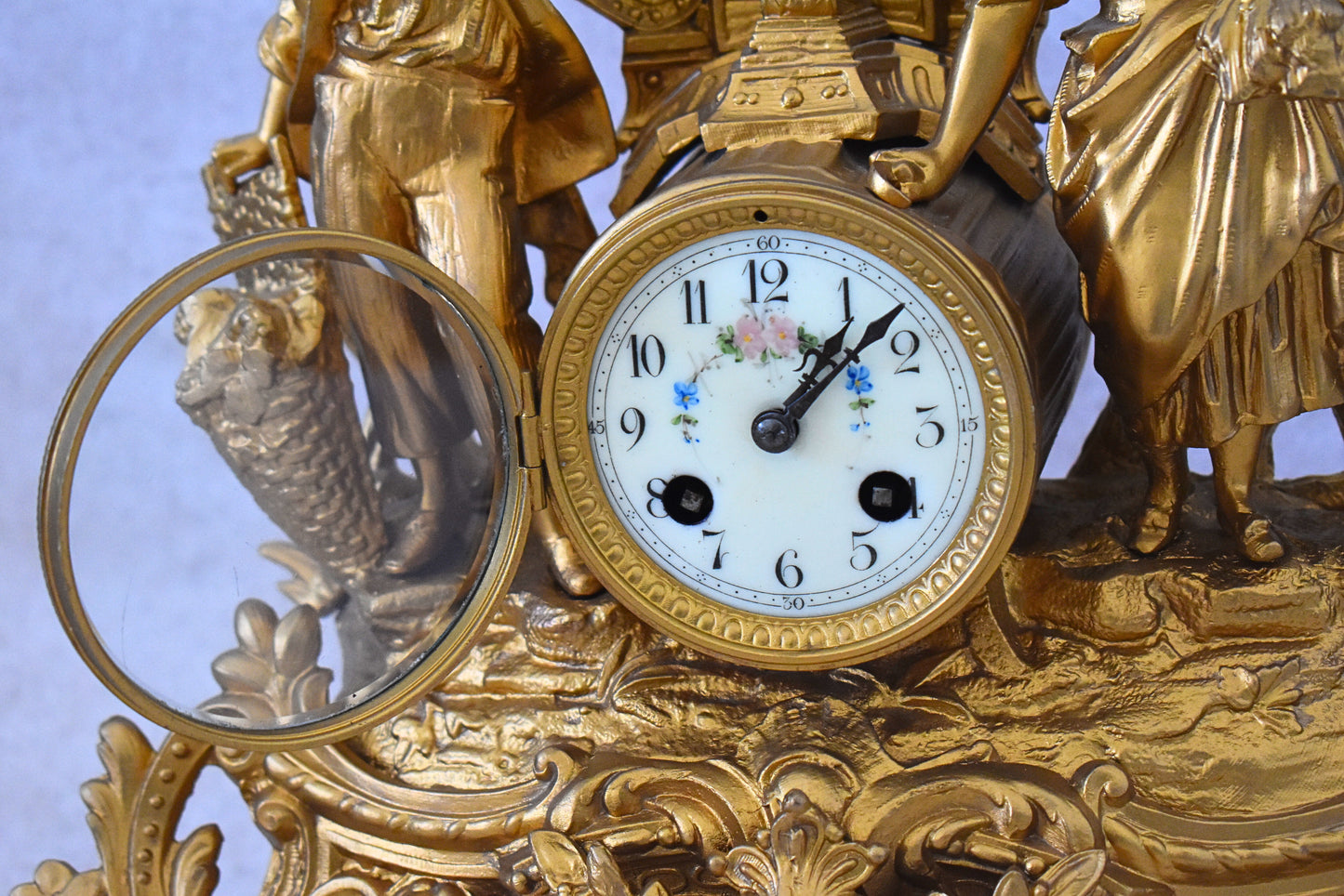 Antique French Mantel Clock – “Allégories des Vendanges et Moissons” by Magnin & MV