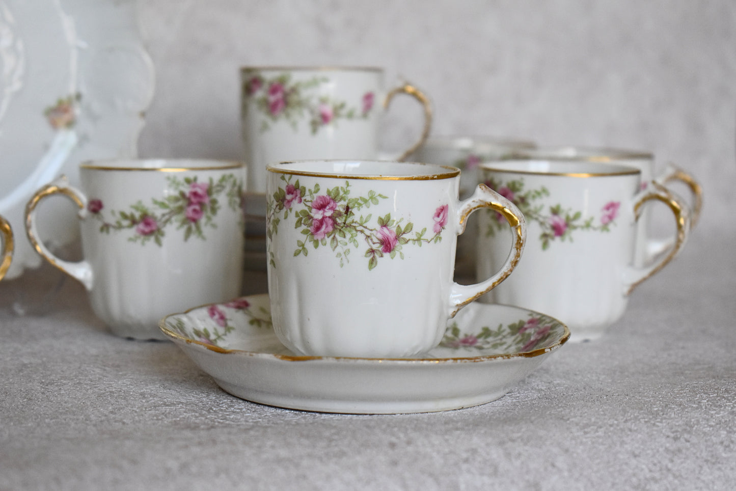 Limoges Porcelain Tea and Coffee Set – France, 1900–1920