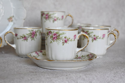 Limoges Porcelain Tea and Coffee Set – France, 1900–1920