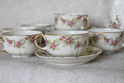 Limoges Porcelain Tea and Coffee Set – France, 1900–1920