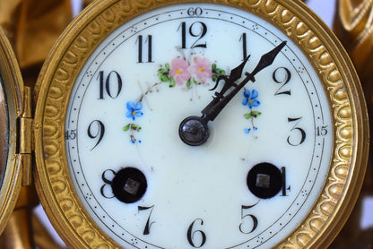 Antique French Mantel Clock – “Allégories des Vendanges et Moissons” by Magnin & MV