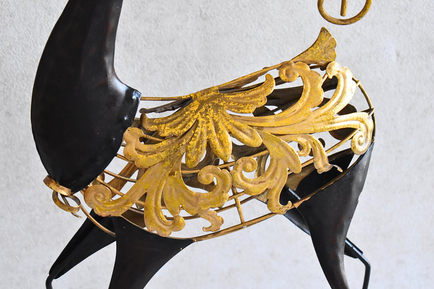 Pair of Decorative Metal Candle Holders