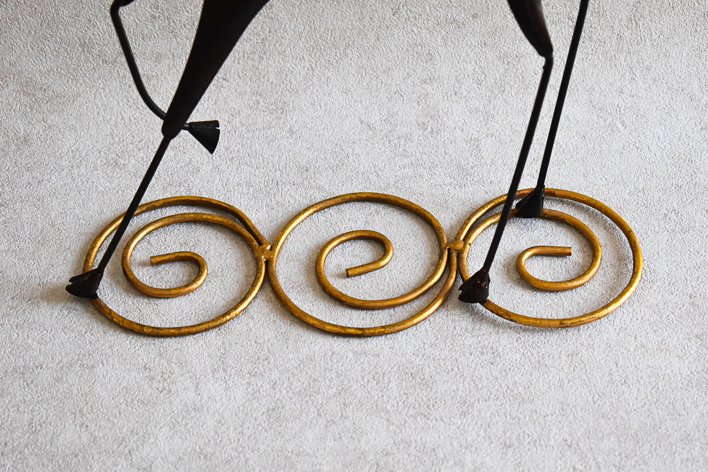 Pair of Decorative Metal Candle Holders