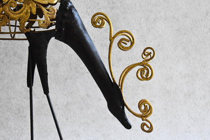 Pair of Decorative Metal Candle Holders