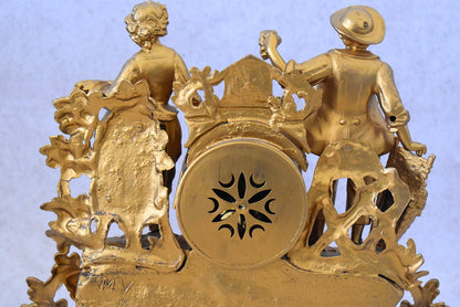 Antique French Mantel Clock – “Allégories des Vendanges et Moissons” by Magnin & MV