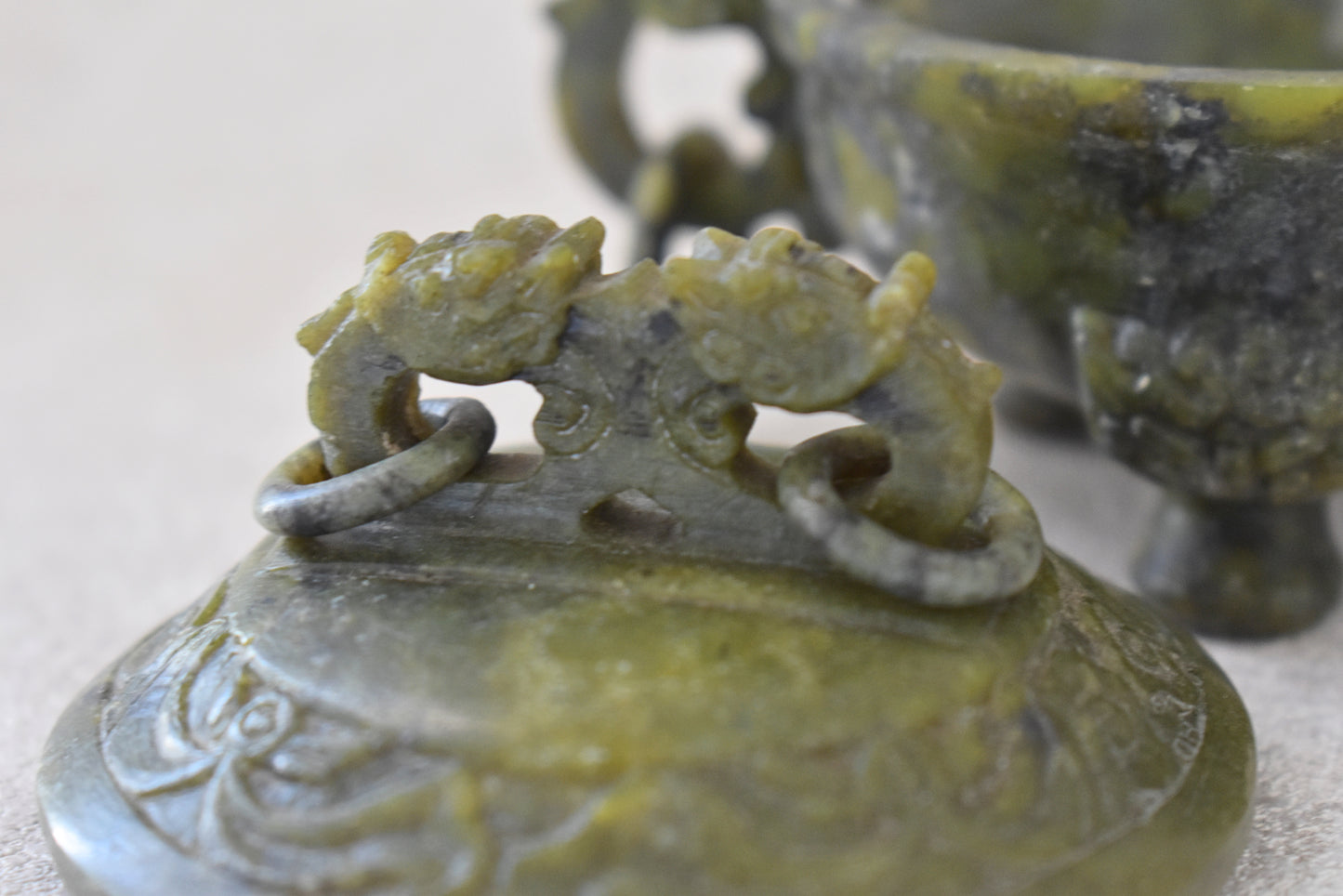 Chinese Archaistic Stone Incense Burner