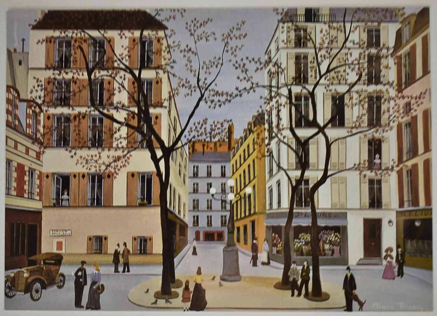 Set of 3 Small Framed Paris Street Scene Prints