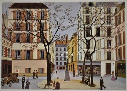 Set of 3 Small Framed Paris Street Scene Prints