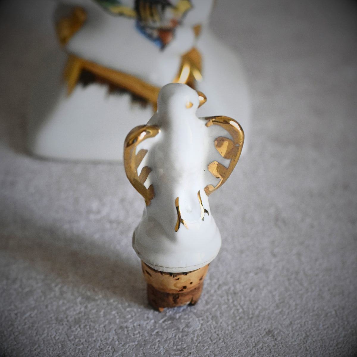 F.D. Corsica Porcelain Liqueur Bottle, France c. 1970s