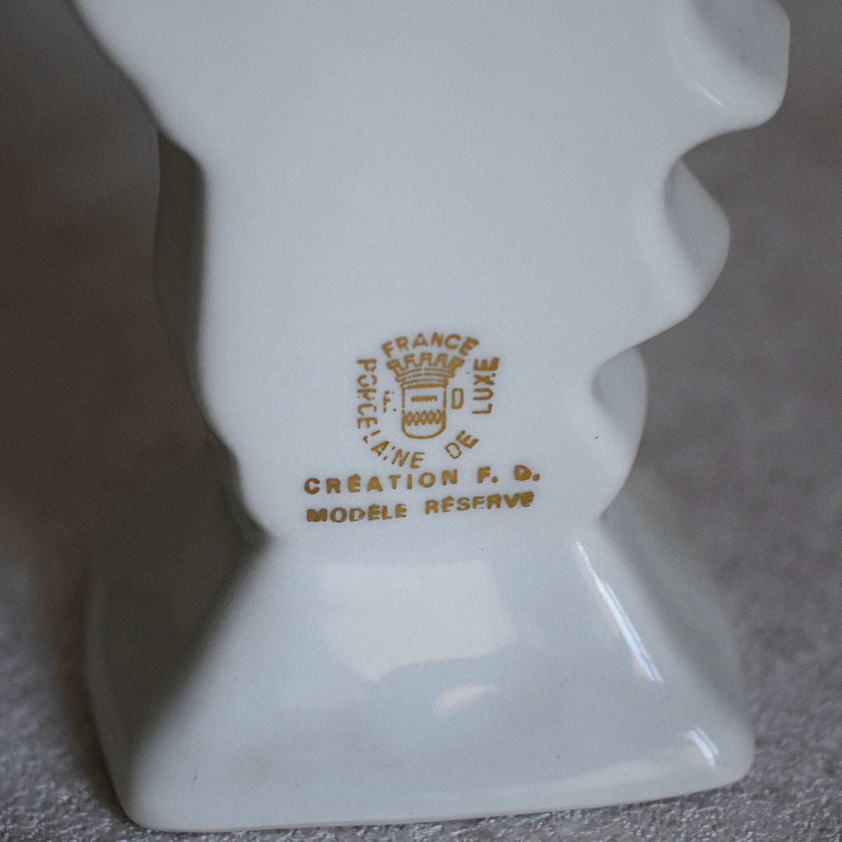 F.D. Corsica Porcelain Liqueur Bottle, France c. 1970s