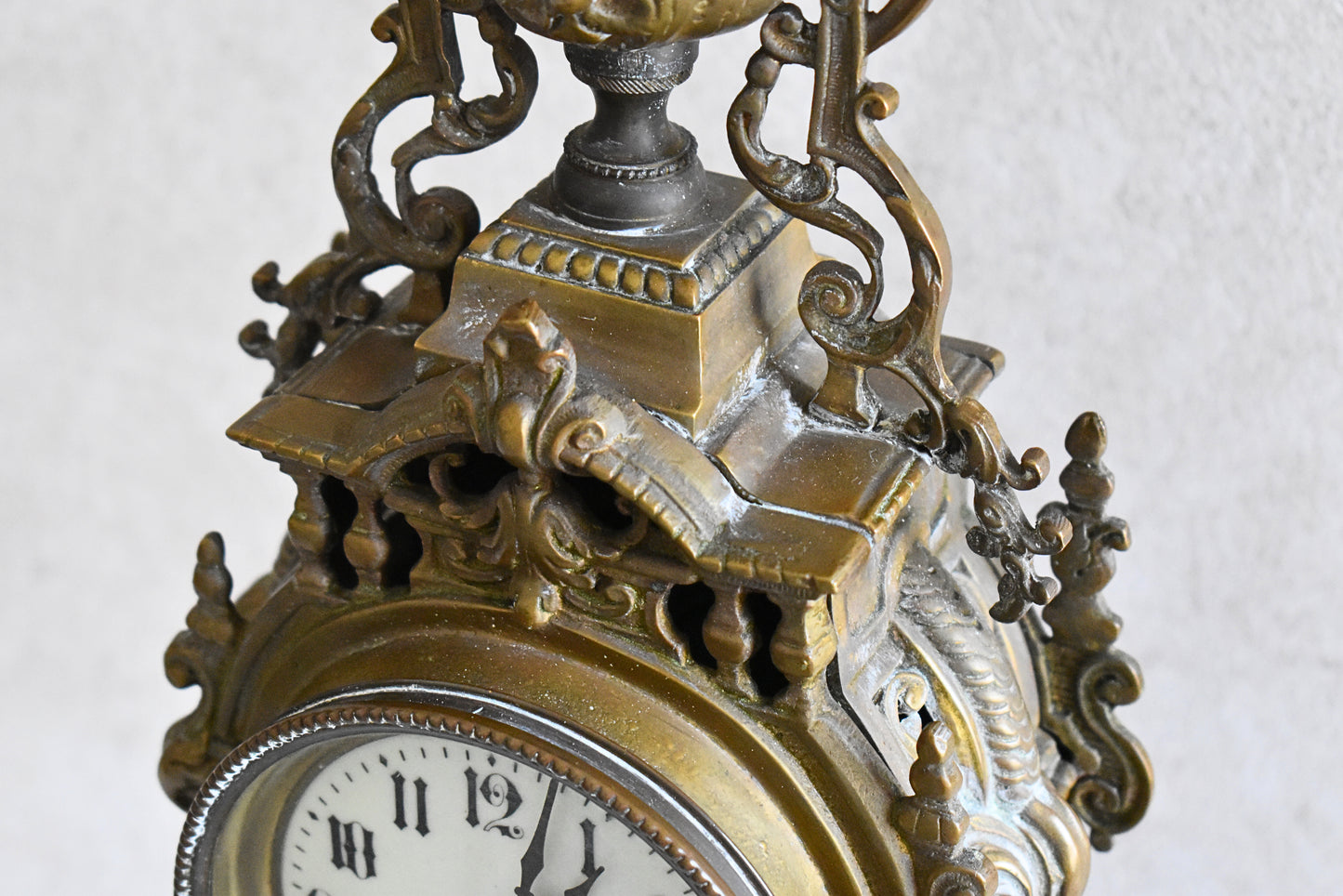 French Louis XV Style Gilt Bronze Mantel Clock by Japy Frères