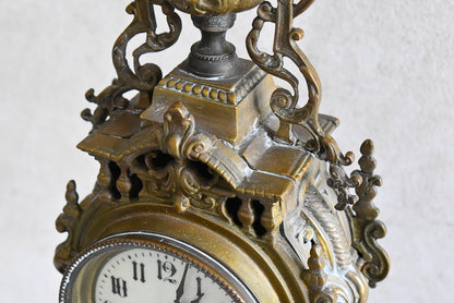 French Louis XV Style Gilt Bronze Mantel Clock by Japy Frères