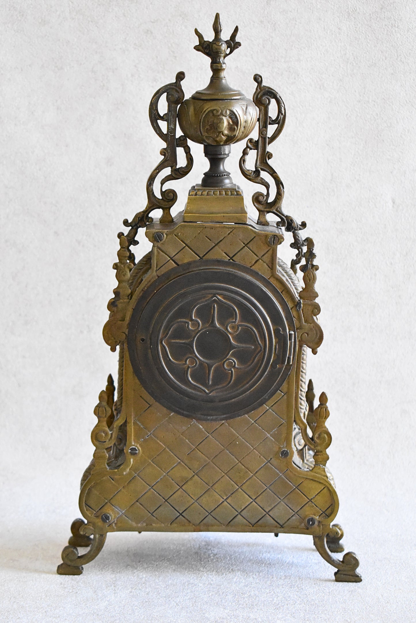 French Louis XV Style Gilt Bronze Mantel Clock by Japy Frères