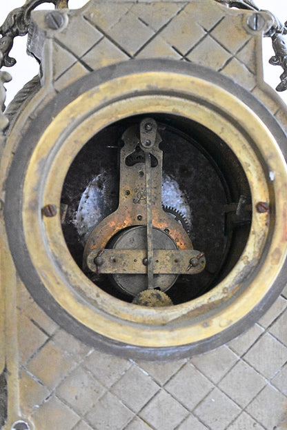 French Louis XV Style Gilt Bronze Mantel Clock by Japy Frères