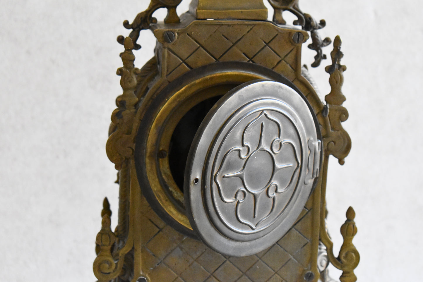 French Louis XV Style Gilt Bronze Mantel Clock by Japy Frères