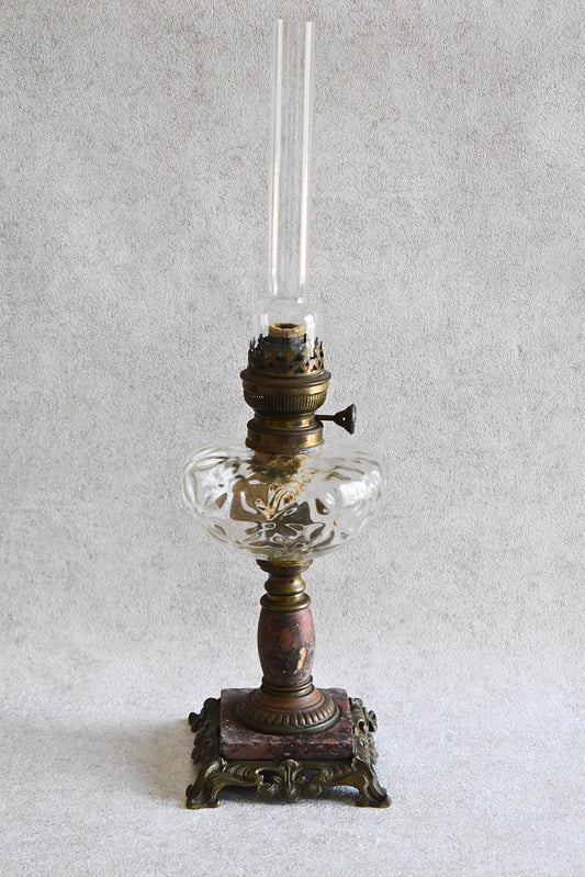 Antique French Matador Oil Lamp Early 20th Century