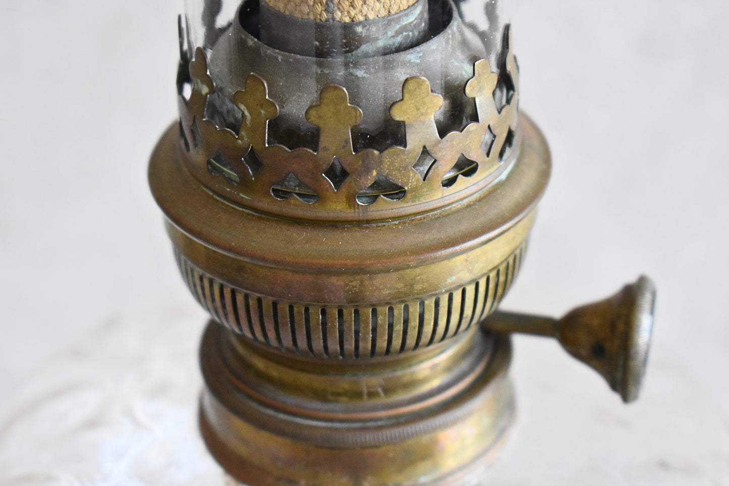 Antique French Matador Oil Lamp Early 20th Century