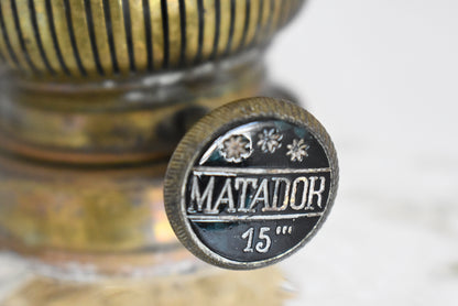 Antique French Matador Oil Lamp Early 20th Century