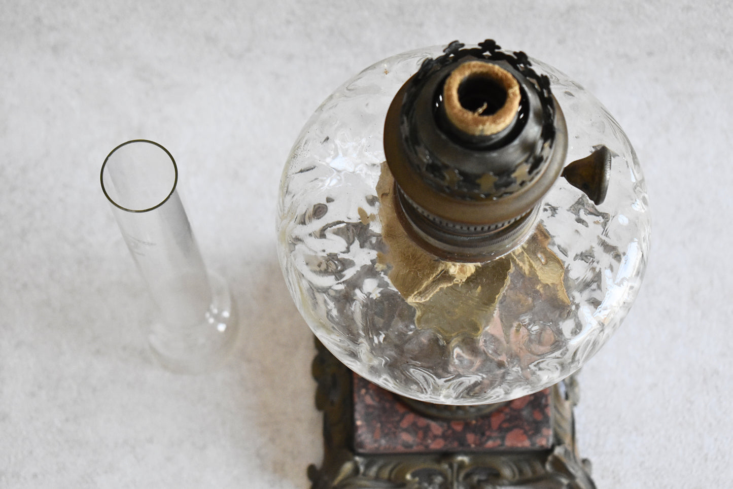 Antique French Matador Oil Lamp Early 20th Century