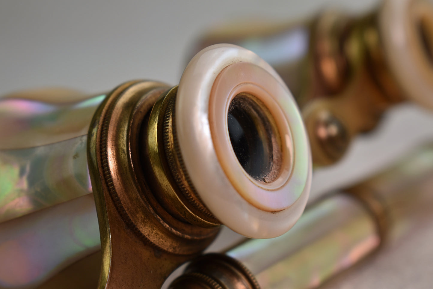 Antique French Mother-of-Pearl Opera Glasses, Late 19th Century