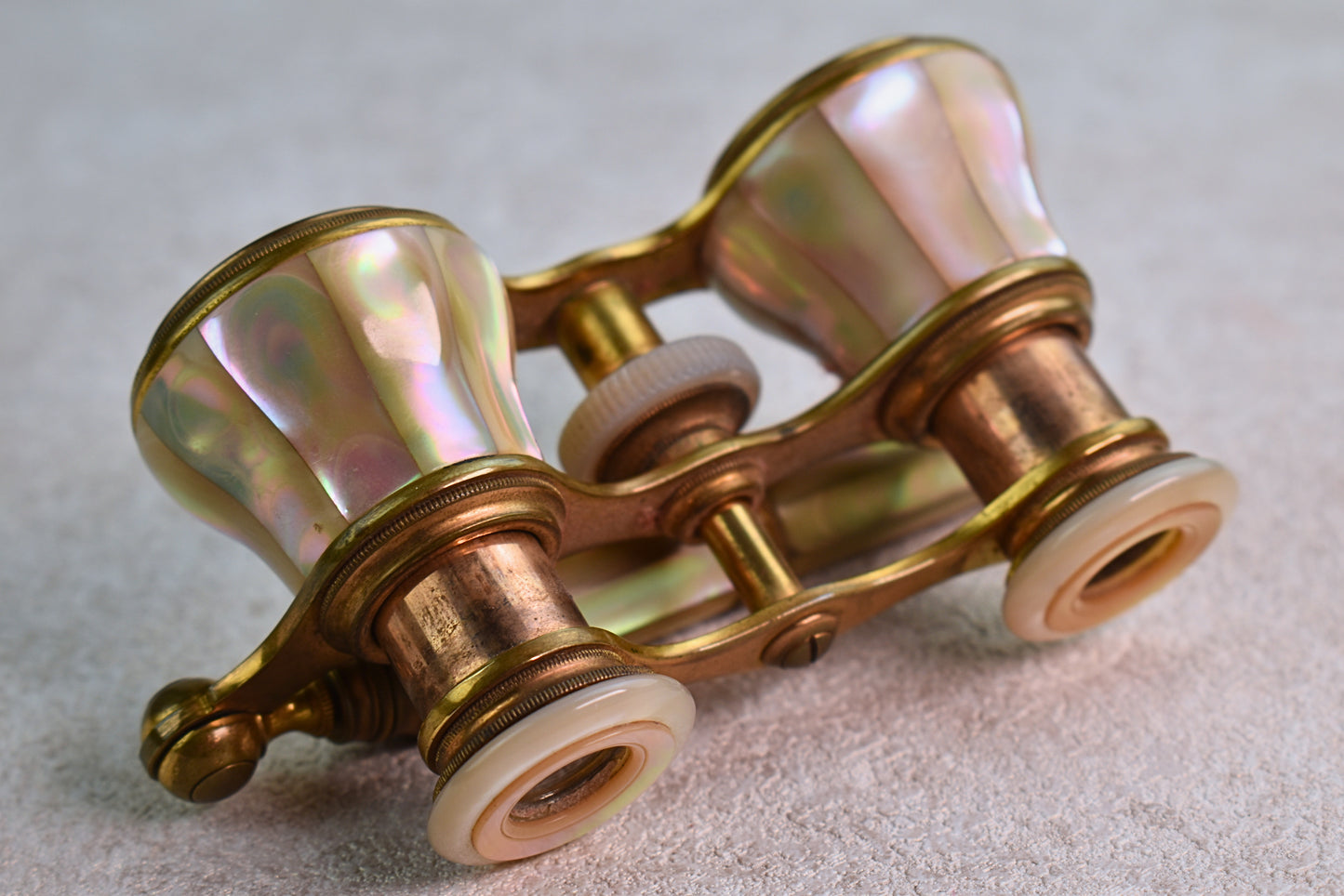 Antique French Mother-of-Pearl Opera Glasses, Late 19th Century