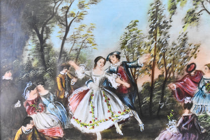 French Hand-Painted Porcelain Miniature Set of Four