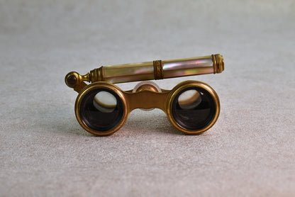 Antique French Mother-of-Pearl Opera Glasses, Late 19th Century