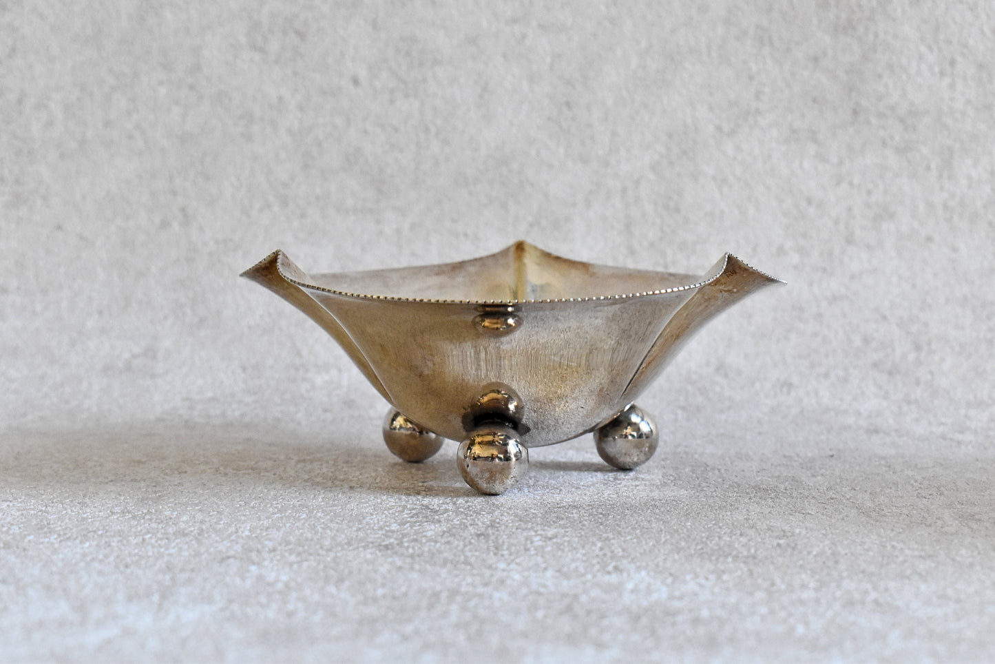 Antique Scottish Silver-Plated Bonbon Bowl