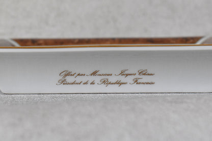 Official French Presidential Porcelain Ashtray, Jacques Chirac Gift