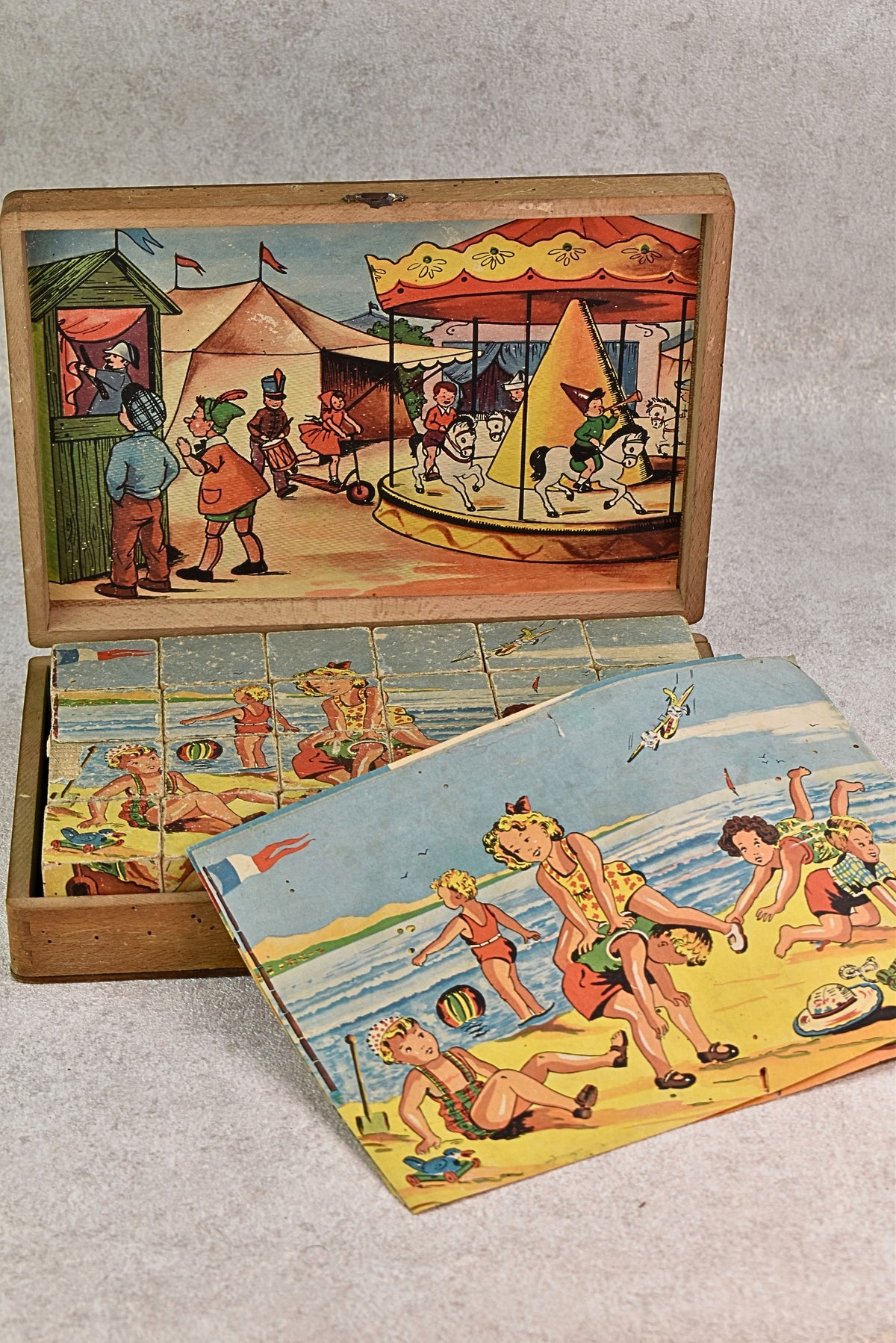 Mid-Century Children’s Picture Cube Puzzle