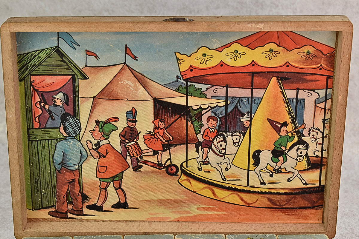 Mid-Century Children’s Picture Cube Puzzle