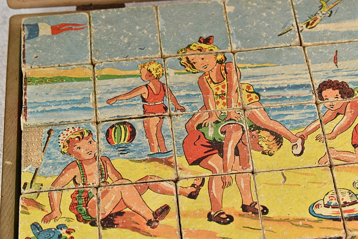 Mid-Century Children’s Picture Cube Puzzle
