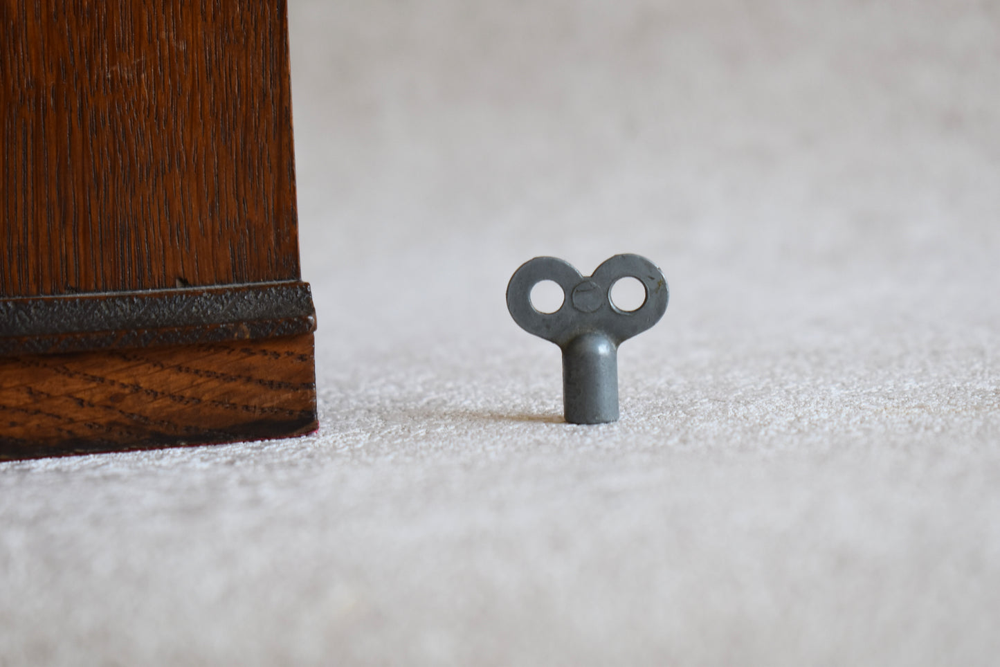 Antique French Oak Junghans Mantel Clock