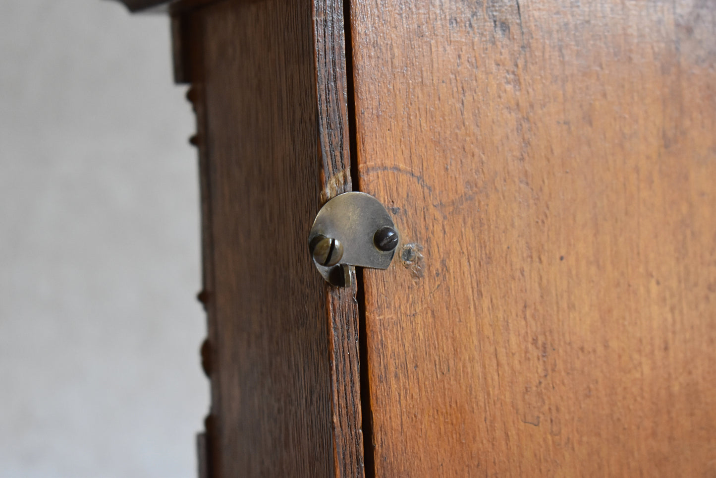 Antique French Oak Junghans Mantel Clock