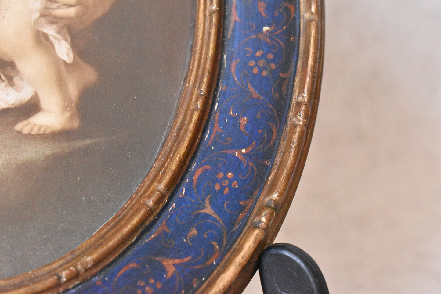 Madonna & Child Oval Framed Devotional Portrait