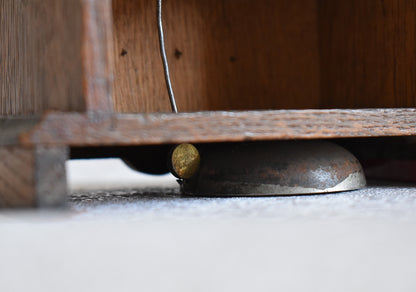 Antique French Oak Junghans Mantel Clock