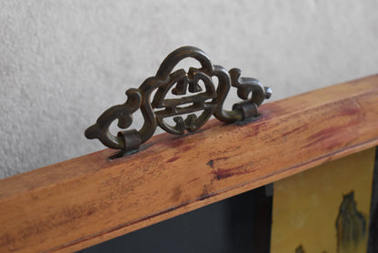 Chinese Reverse Glass Painting with Courtesan Scene, Early 1900s