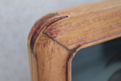 Chinese Reverse Glass Painting with Courtesan Scene, Early 1900s