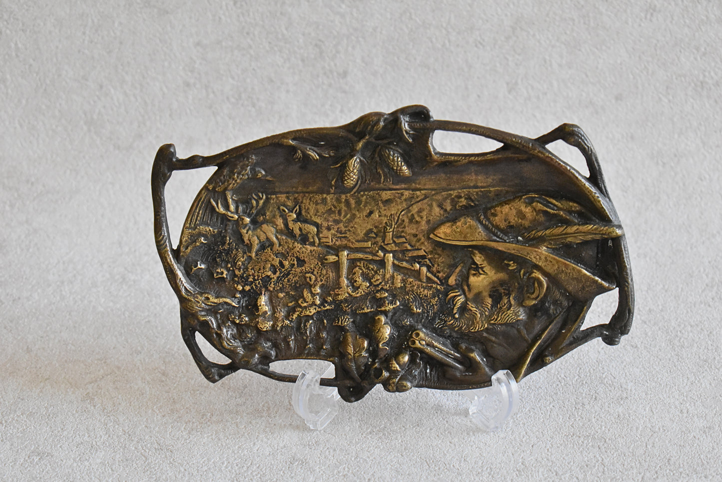 Vintage German Bronze Key Tray, 1950s