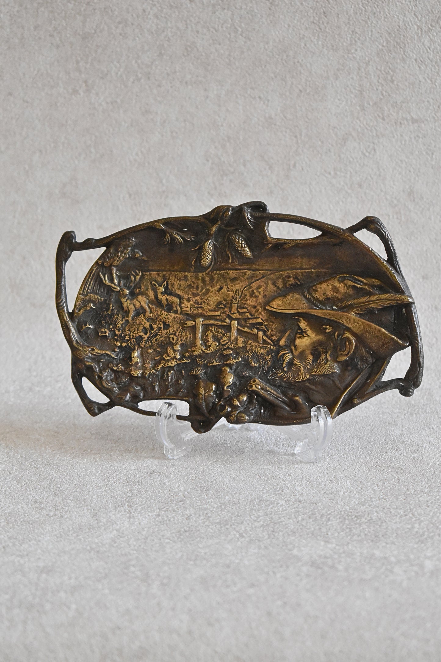 Vintage German Bronze Key Tray, 1950s