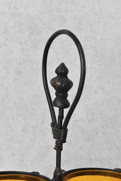 Vintage Double Hurricane Candle Holder