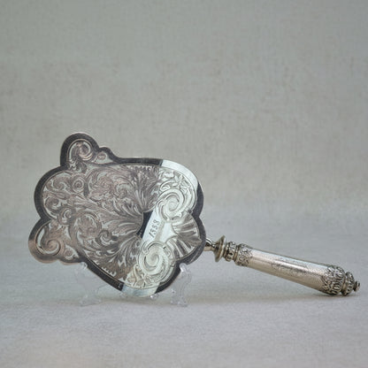 French Solid Silver Cake Server, 1883