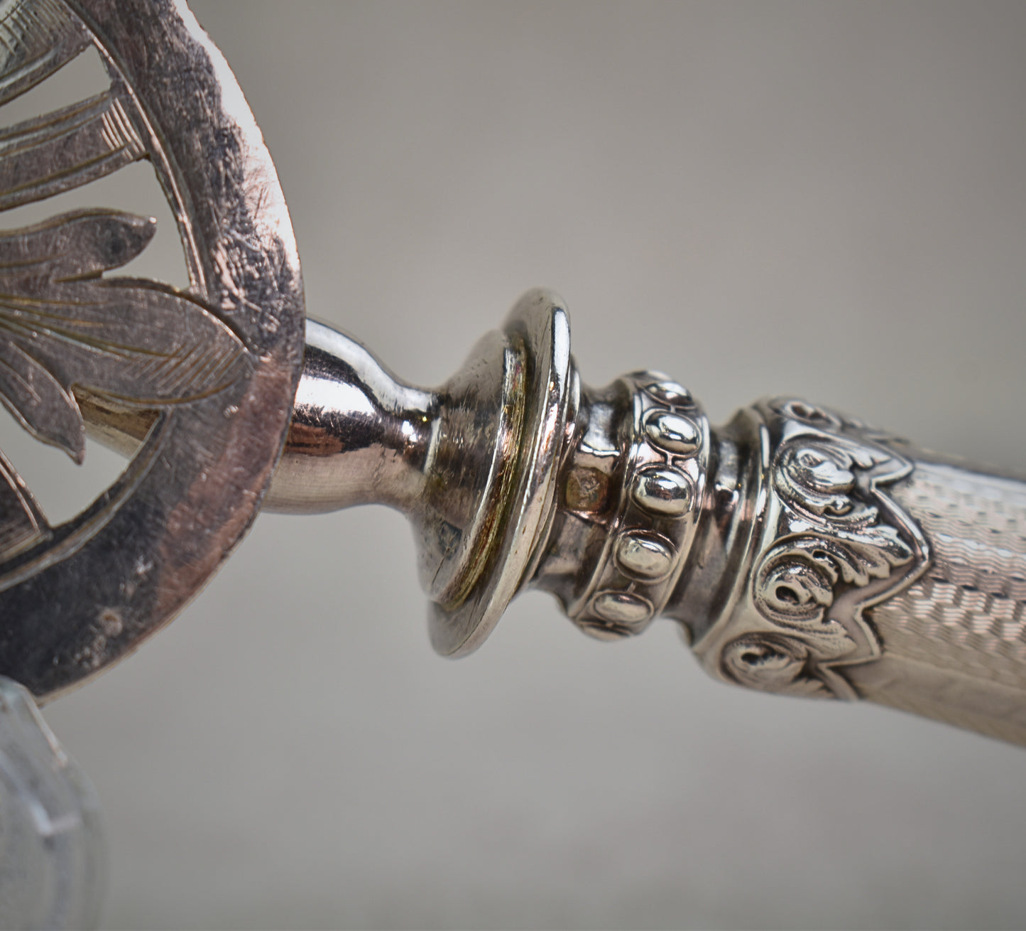 French Solid Silver Cake Server, 1883