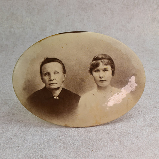 Antique Oval Studio Portrait, Early 20th Century