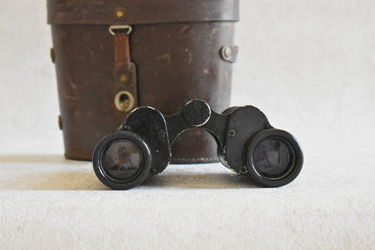 Hensoldt Wetzlar Military Binoculars with Original Leather Case