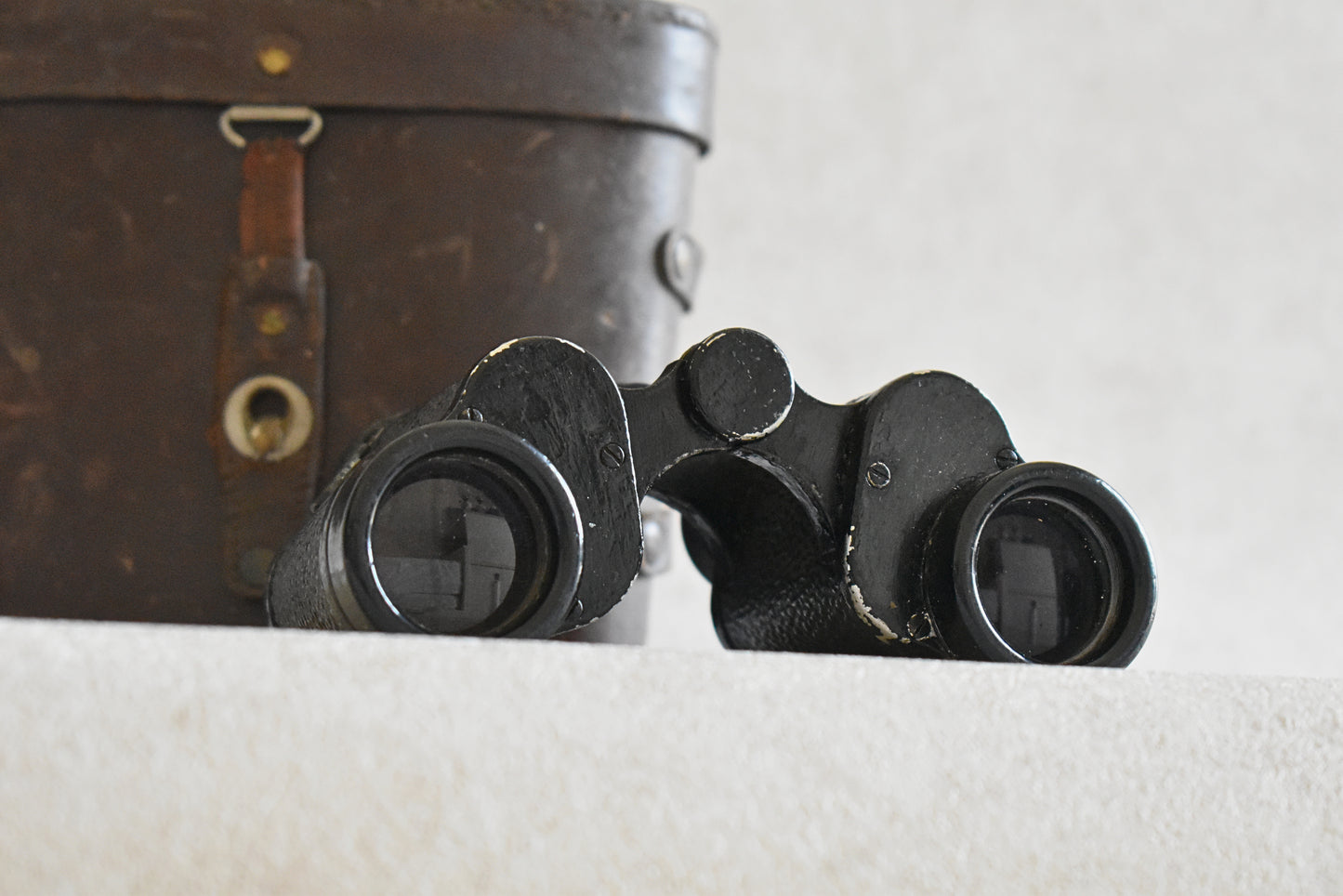 Hensoldt Wetzlar Military Binoculars with Original Leather Case