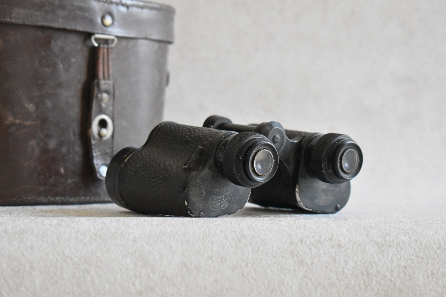 Hensoldt Wetzlar Military Binoculars with Original Leather Case