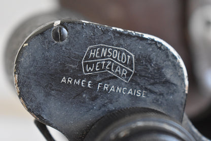 Hensoldt Wetzlar Military Binoculars with Original Leather Case