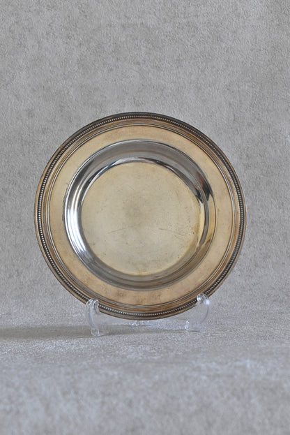 Christofle Perles Silver-Plated Bread Plate, France